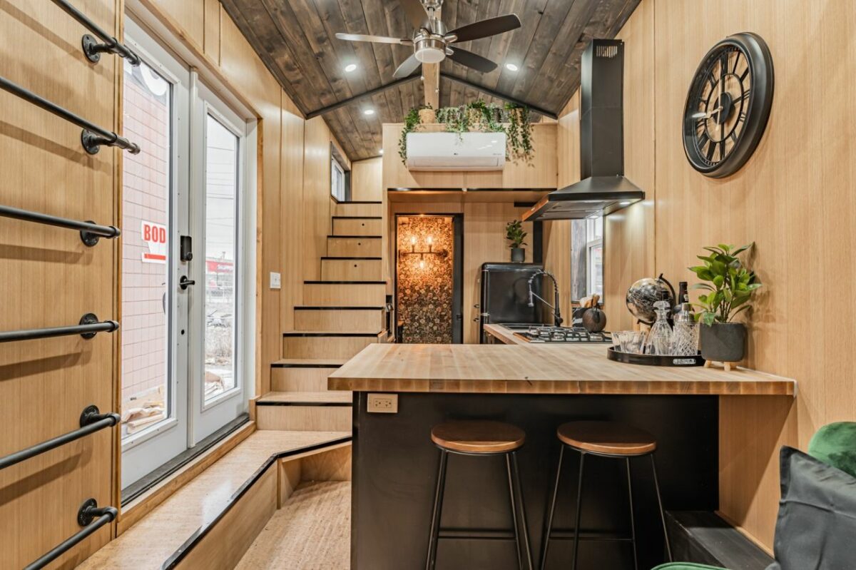 Sherloak Homes Tiny House Has Secret Sunroom In Loft Design