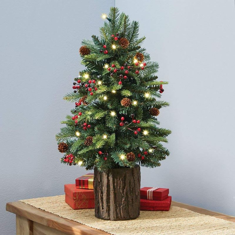 Prelit tabletop Christmas tree