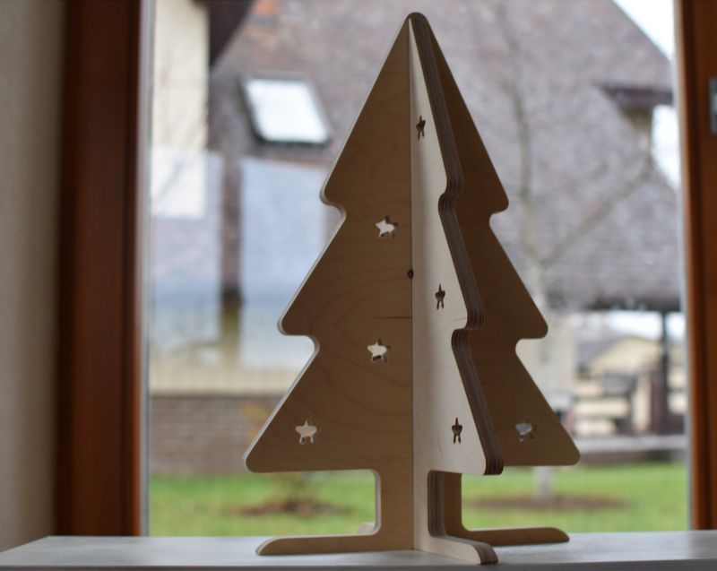 plywood Christmas tree