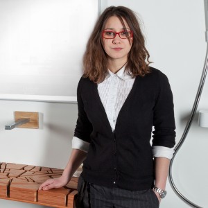 Water Map Wooden Flat Sink by Julia Kononenko