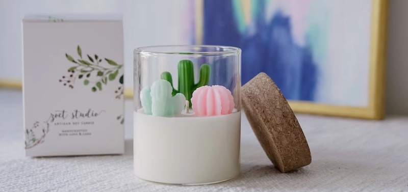 Cactus Candle Home Décor Gift