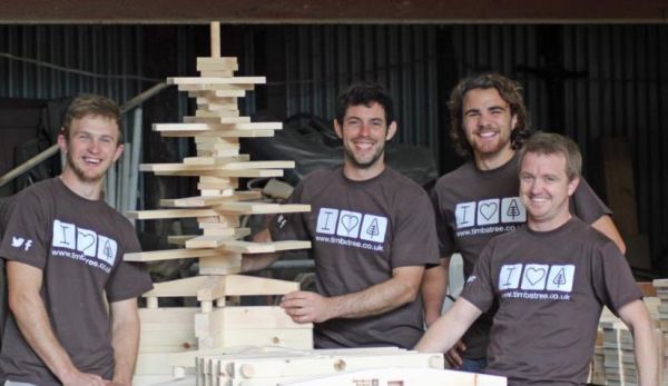 Timbatree: Wooden Christmas Tree You can Use over the Years