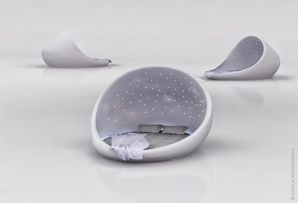 Futuristic Cosmos bed