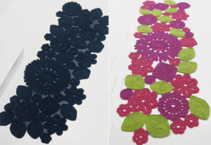 Handmade crochet rug Paola Lenti