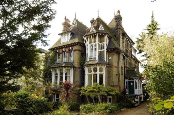 Victorian mansion in London with space station in the attic for sale at