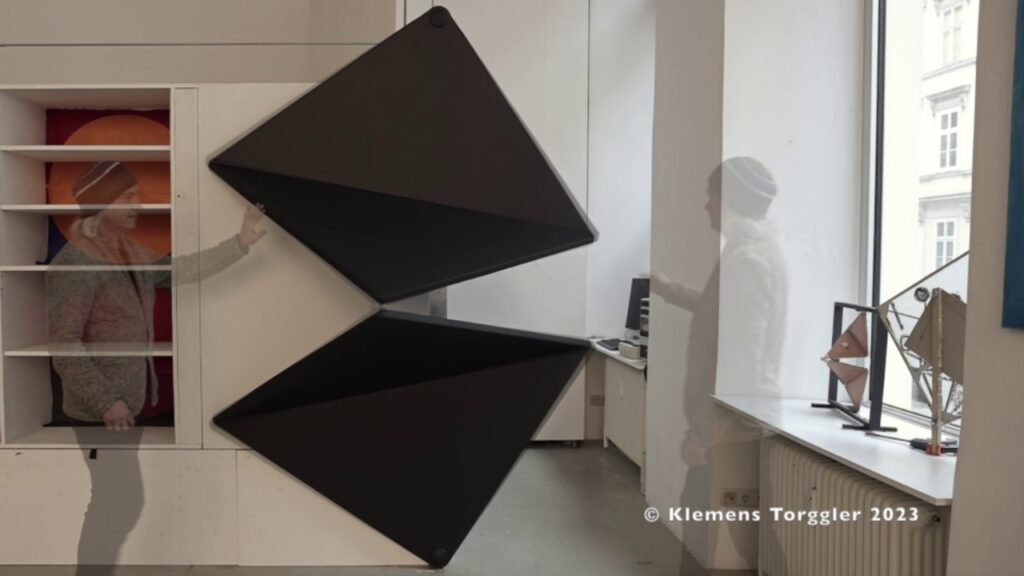 Klemens Torggler’s flip panel door folds out sideways Klemens Torggler's flip panel door