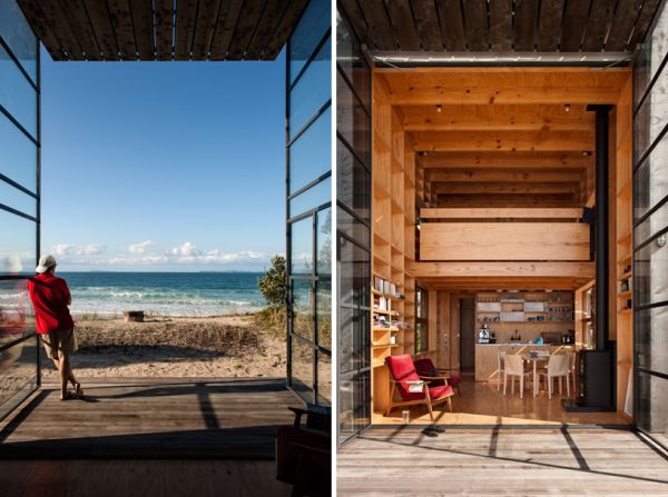 hut on sleds beach house NZ