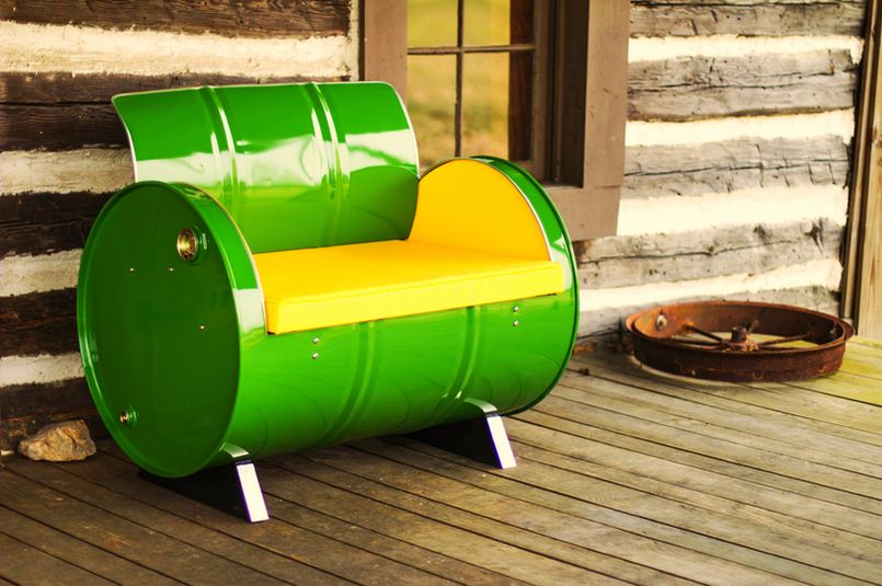 Recycled Oil Drum Furniture by Drum Works Furniture