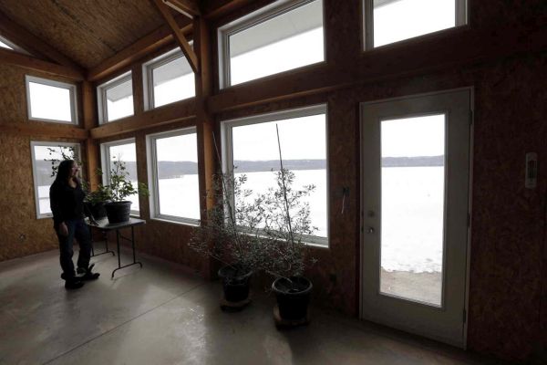 Inside view of solar powered home