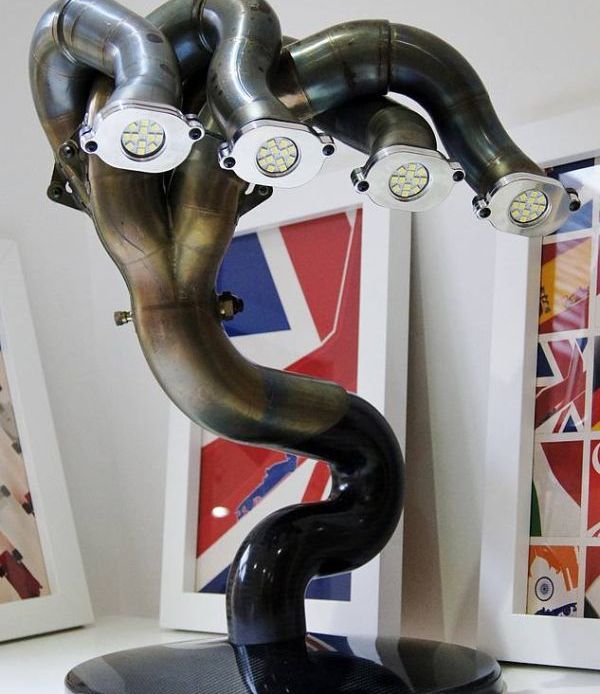 Formula One track-used Fernando Alonso Exhaust Pipe Lamp 