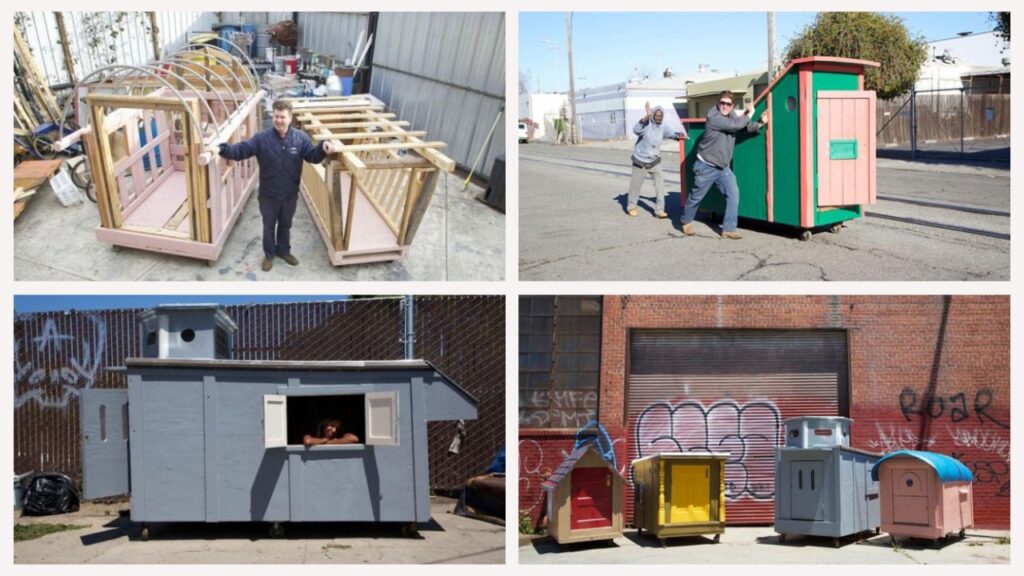 Tiny Mobile Houses made of trash to helping poor people