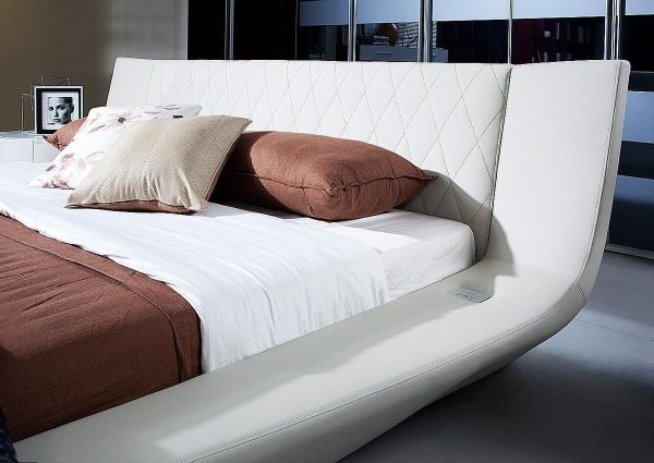 Queen Sized Platform Bed with Built-in Sound Dock