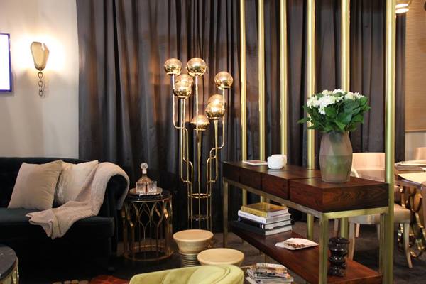 Brabbu Gold-plated Niku Floor Lamp