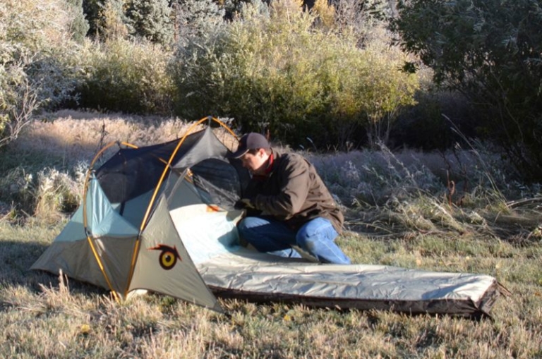 Bivy Sack and Tent Combined to Form the UltraModern Solo Shelter