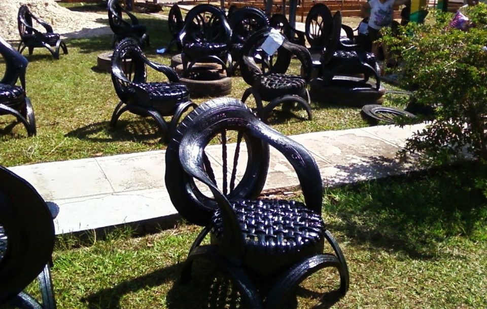 Recycled Tires Turned into Sofas by Cláudio Mota