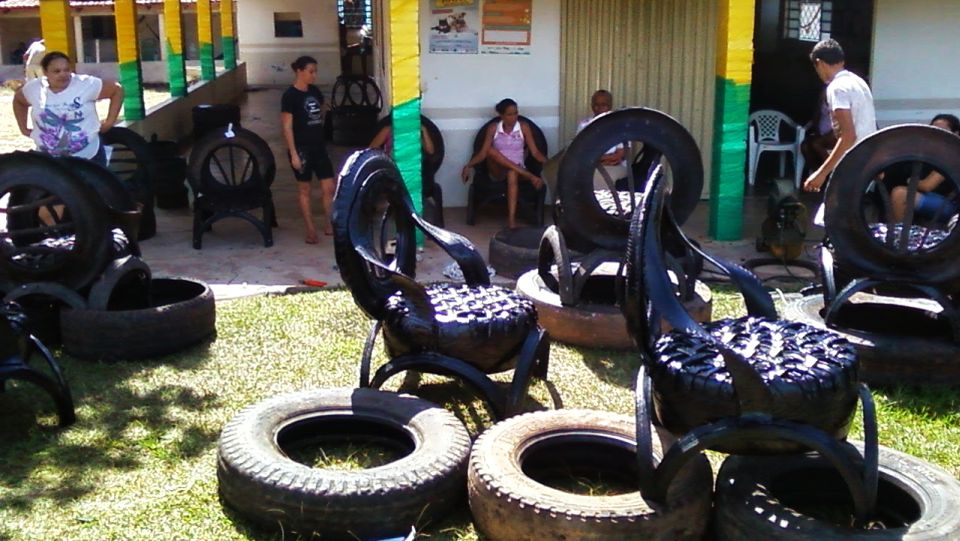 Recycled Tires Turned into Sofas by Cláudio Mota