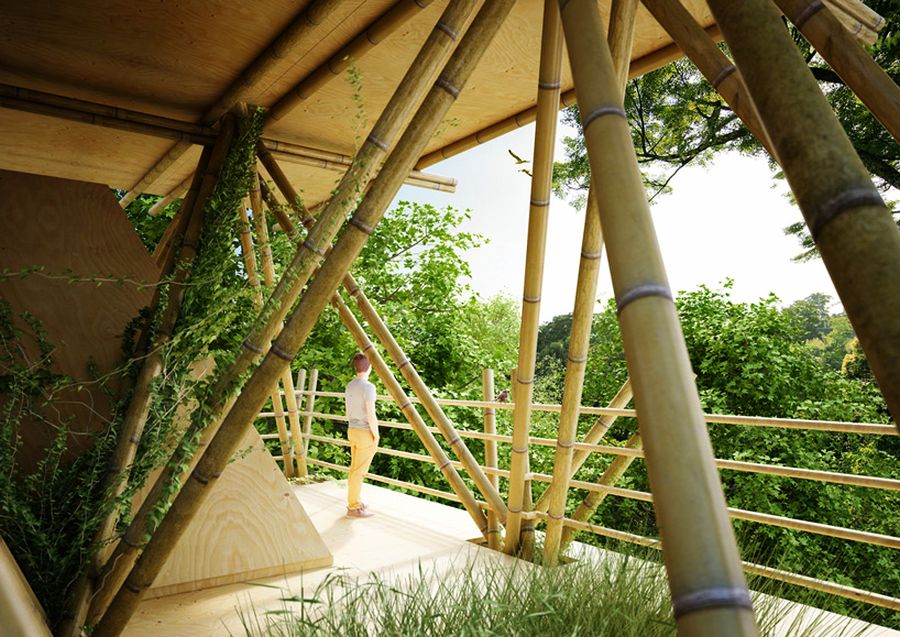 Penda One with the Birds Modular Bamboo Hotel