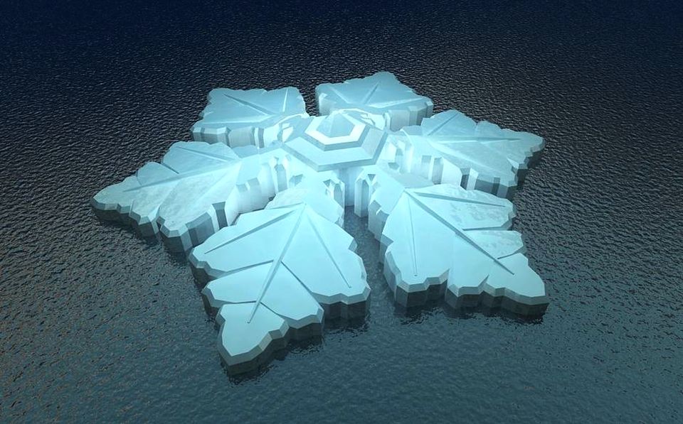 Floating Snowflake Hotel