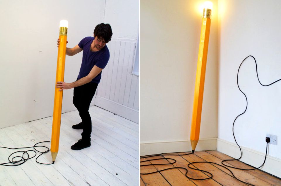 HB Pencil Lamp by Michael & George