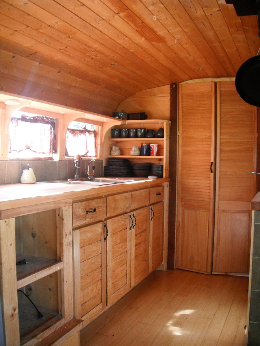 School Bus Converted into Tiny Home