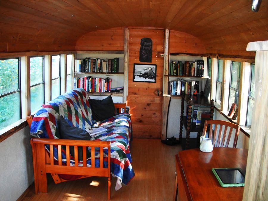 School Bus Converted into Tiny Home