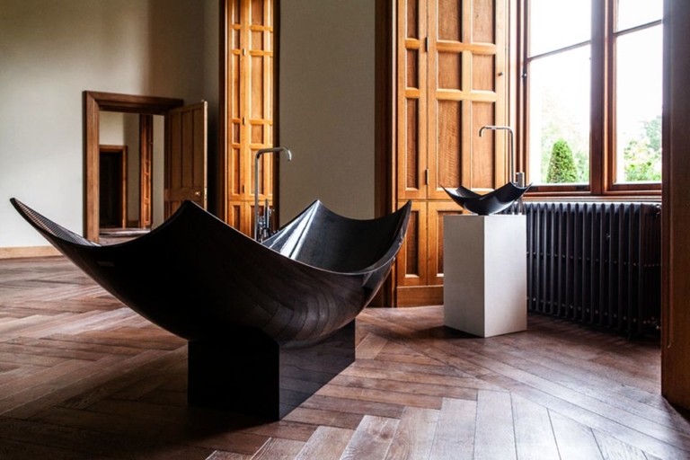 SplinterWorks Vessel Freestanding Bathtub and Wash Basin