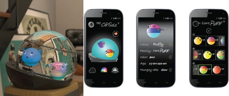 LumiPUFF controlled via Smartphone