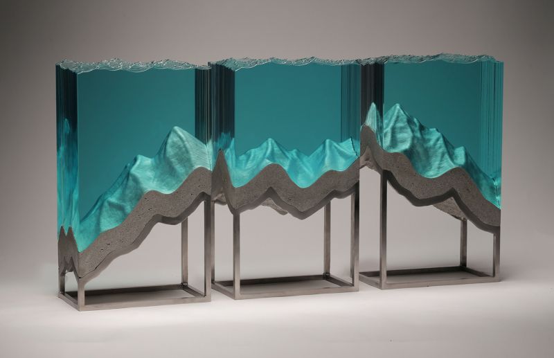 Ben Young’s Creates Unrealistic Concrete and Glass Sculptures 