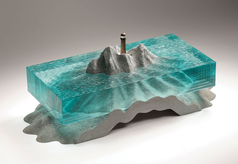 Ben Young’s Creates Unrealistic Concrete and Glass Sculptures 