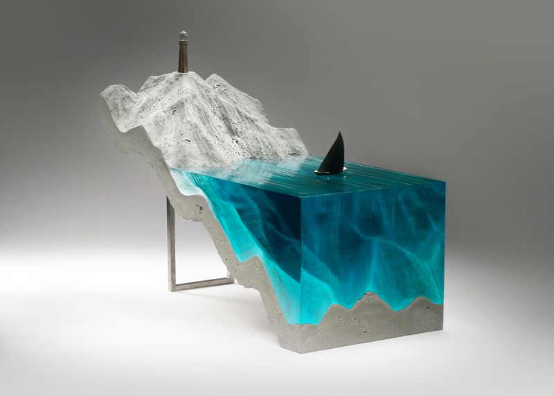 Ben Young’s Creates Unrealistic Concrete and Glass Sculptures 