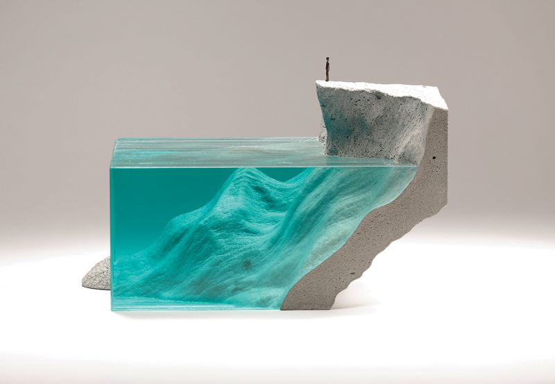 Ben Young’s Creates Unrealistic Concrete and Glass Sculptures 