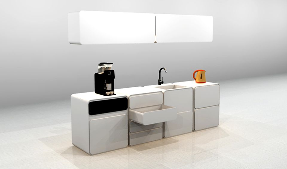 Modular Kitchenette Set by Stephanie Nguyen