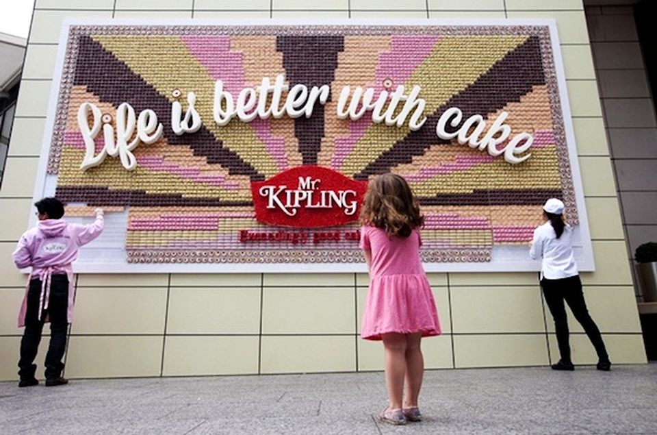 Mr Kipling Edible Billboard