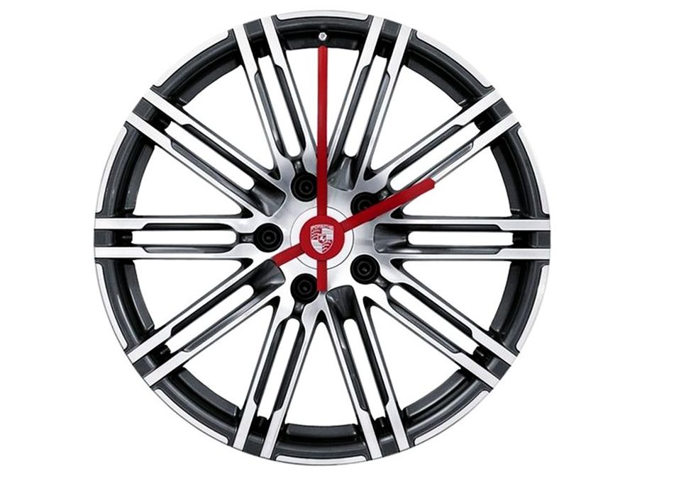 Porsche 20-inch Wall Clock of 911 Turbo Rim