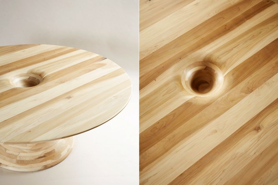 Round Tulipwood Table