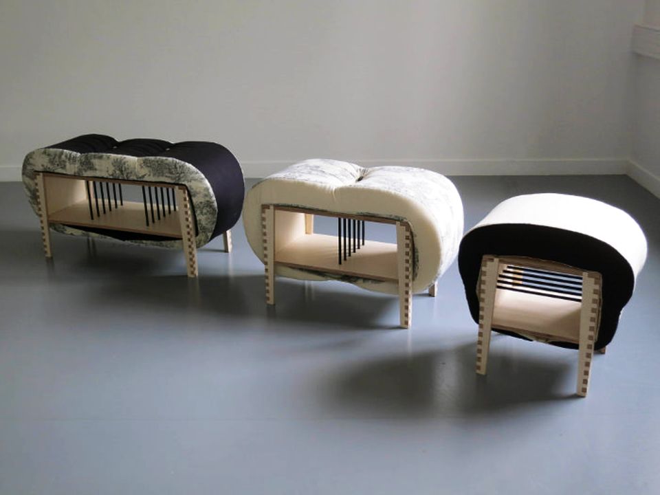 Uptown Poufs by Julie Terzakis