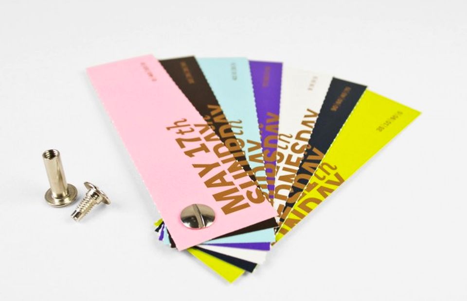 CMYK Color Swatch Calendar