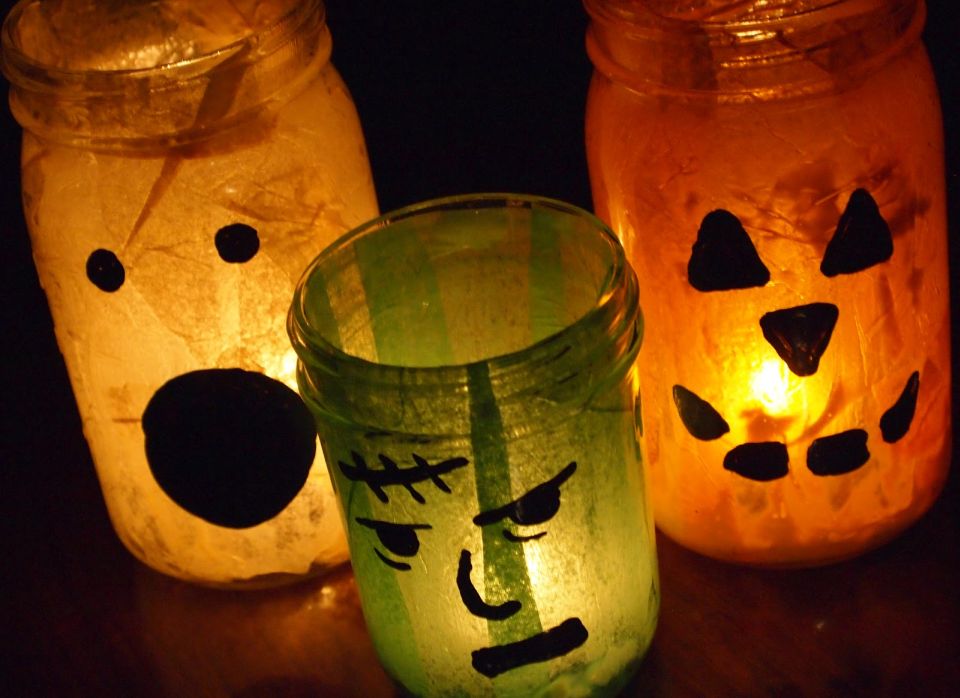 DIY Halloween Luminaries