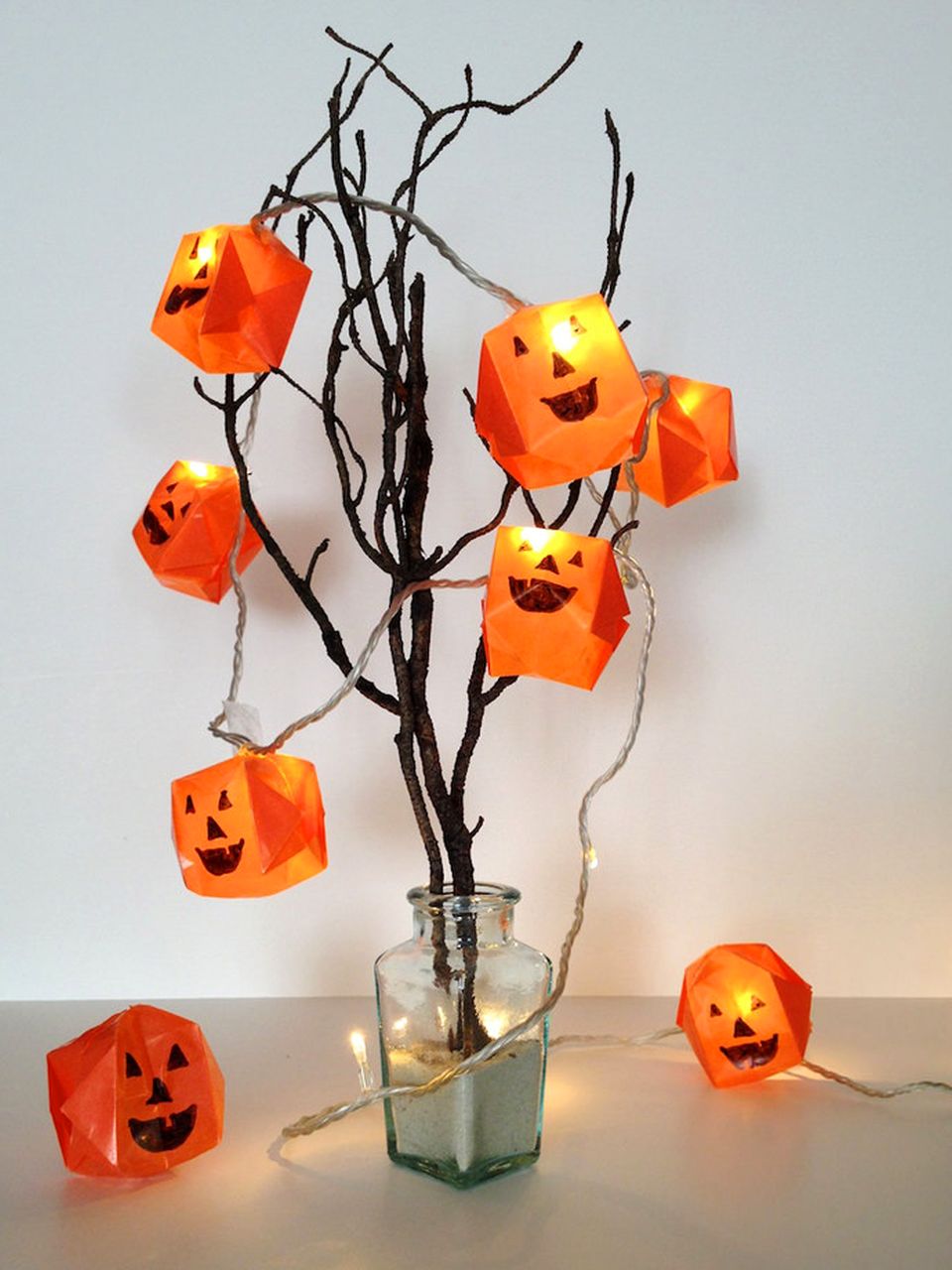 DIY Origami pumpkin Lights