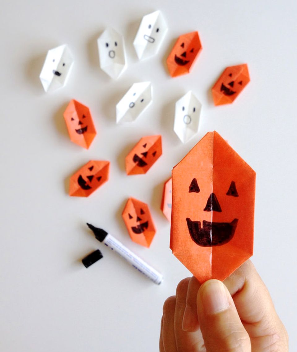 DIY Origami Pumpkin Lights