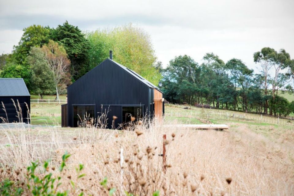 Modern Black Barn House