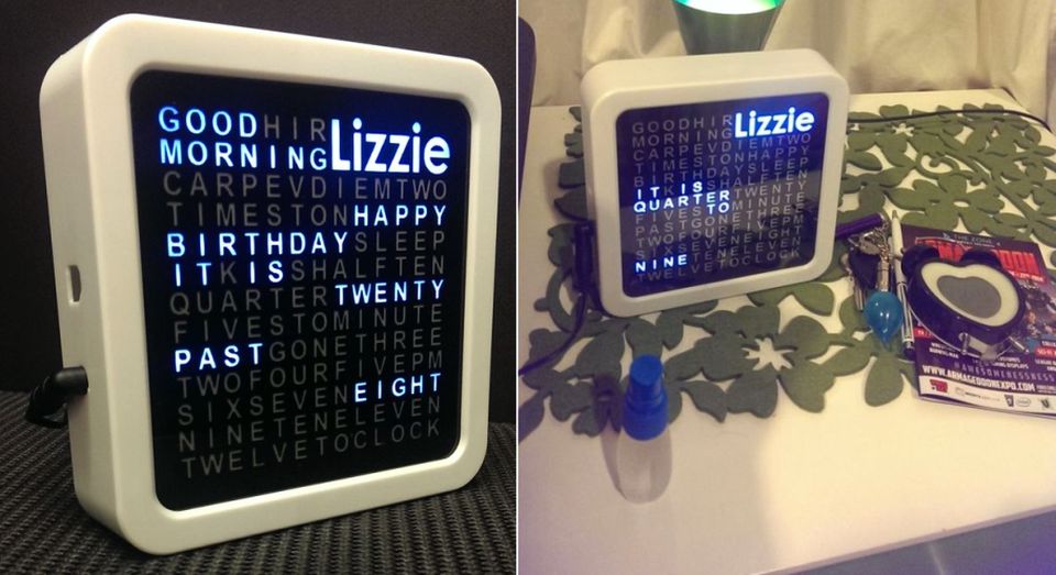 Personalized Word Clock