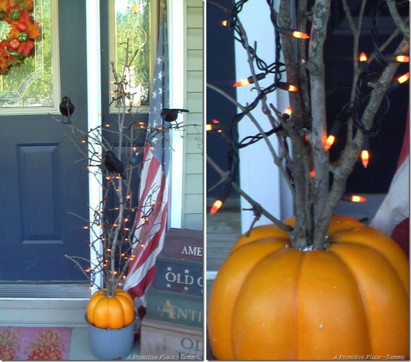 Pumpkin Halloween tree