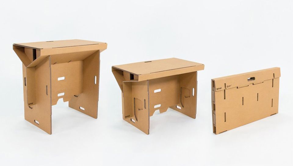 Refold Cardboard Standing Desk