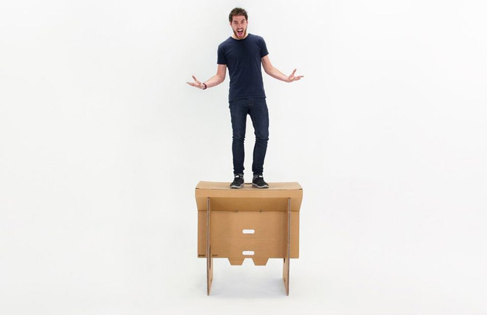 Refold Cardboard Standing Desk