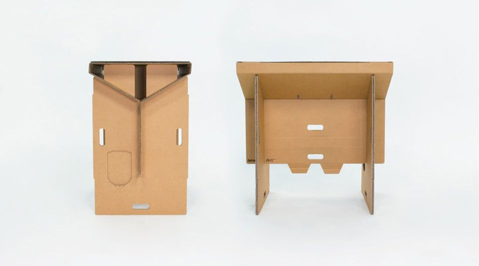 Refold Cardboard Standing Desk