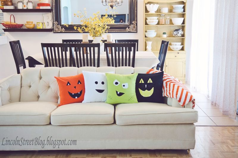 cushion covers for Halloween living room decor  