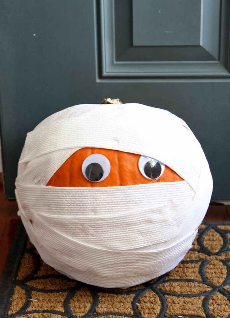 mummy pumpkin for halloween