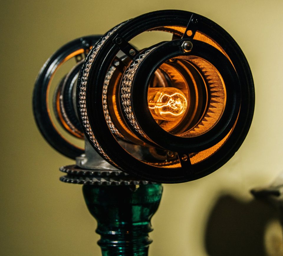 Atlas V16 Steampunk Lamp by Futility Studios