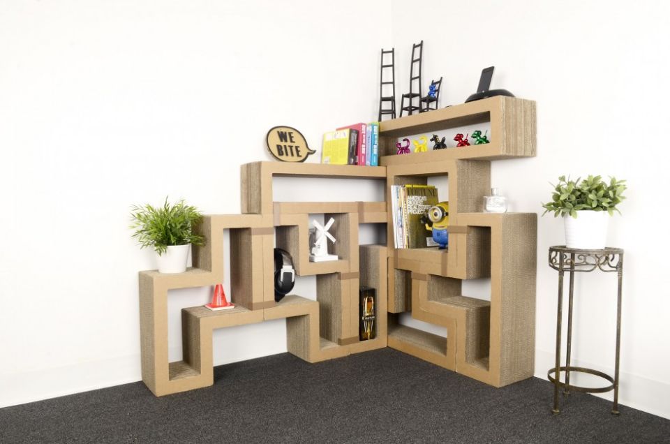 Katris Modular Cardboard Cat Furniture by Papercut Lab